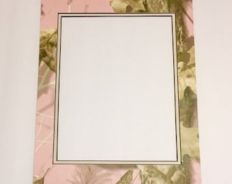 11x14 Pink Camouflage Picture Mat for use with 8x10 photo