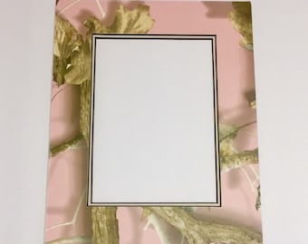 8x10 Pink Camouflage Picture Mat for use with 5x7 photo