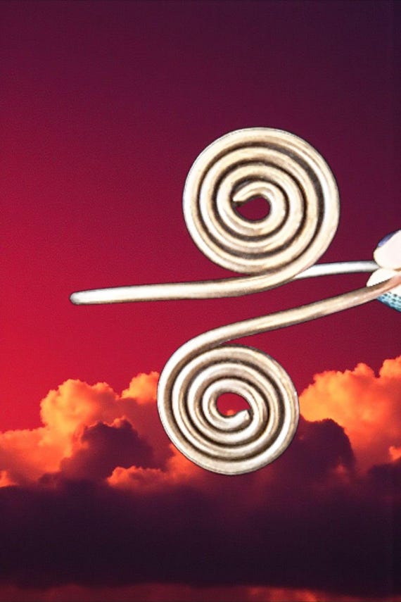 SOLID STERLING SILVER! Upper Arm Bicep Spiral Bel… - image 4