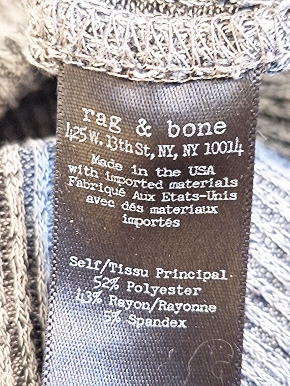 RARE! Rag and Bone Highland Drape Open Back Grey … - image 8
