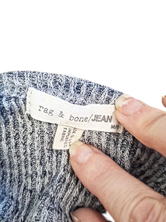 RARE! Rag and Bone Highland Drape Open Back Grey … - image 7