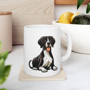 English Pointer Ceramic Mug, Hunting Dog Lover Gift, Coffee Cup, Pet Owner Gift, Pointer Lover, Dog Mug, Dog-Themed Drinkware