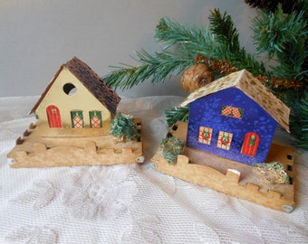 Kit Créatif Maisons Et Arbres En Carton - Calendrier De L’Avent à Construire Soi-même