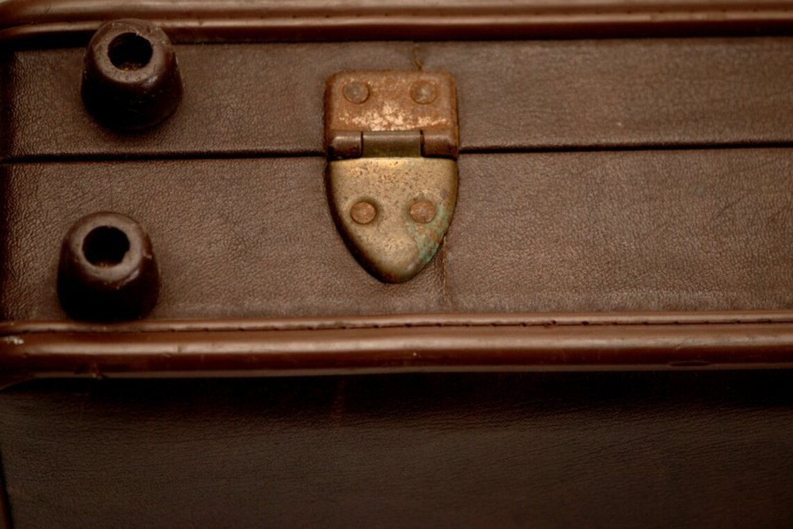 Leather Briefcase Portfolio Case Presto Combination Lock Etsy