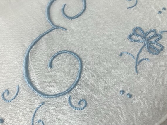 Choice 1 Madeira Monogram Initial Handkerchief Bl… - image 4