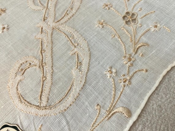 Choice 1 Madeira Monogram Initial Handkerchief Bl… - image 9