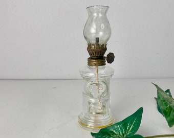 Small Oil Lamp British Post Office Mailbox Design Clear Glass Hong Kong Vintage Lighting Decor