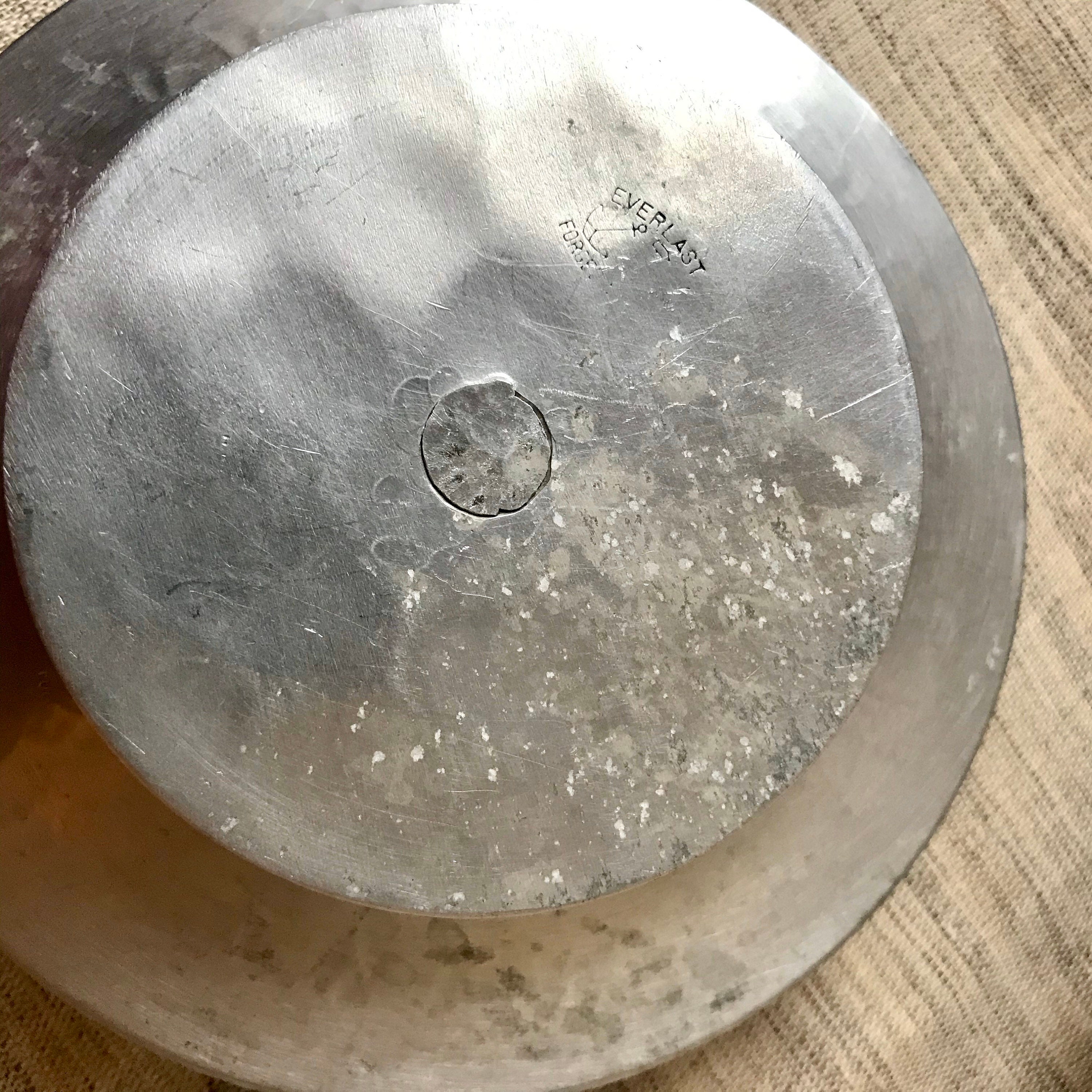 Pair Aluminum Candle Holders Everlast Hammered Candlesticks Etsy