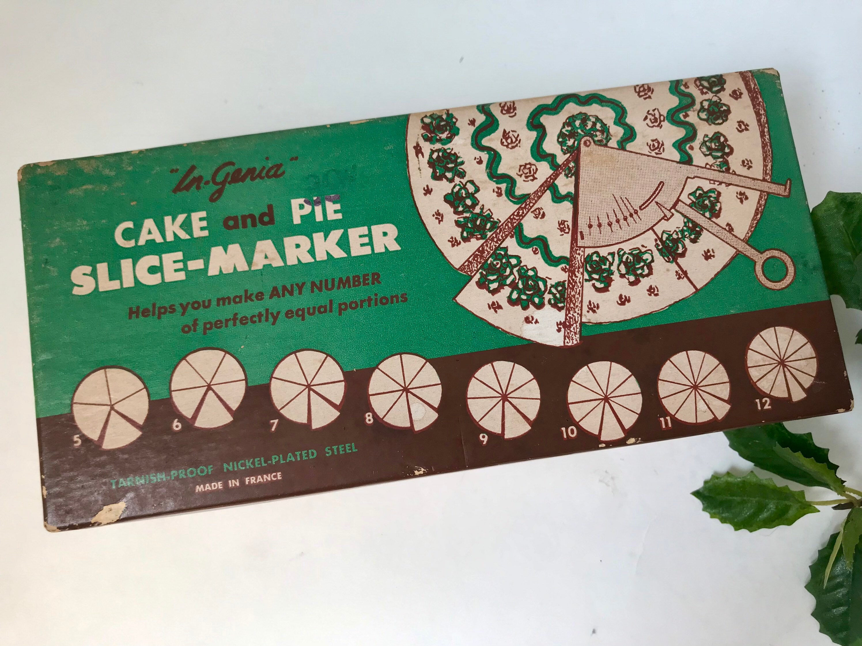 Cake Pie Slice Marker Original Box InGenia Made in France Etsy