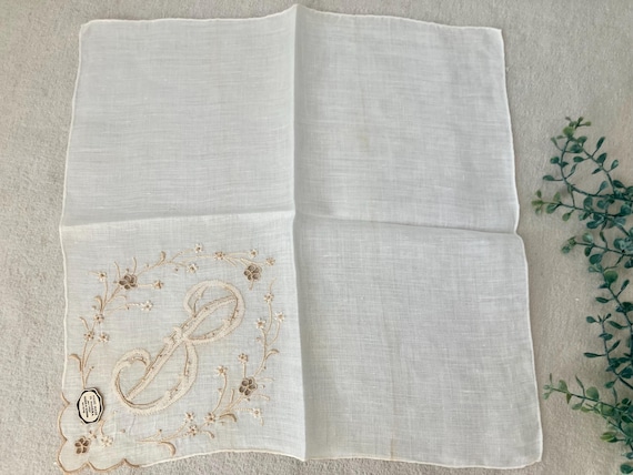 Choice 1 Madeira Monogram Initial Handkerchief Bl… - image 11