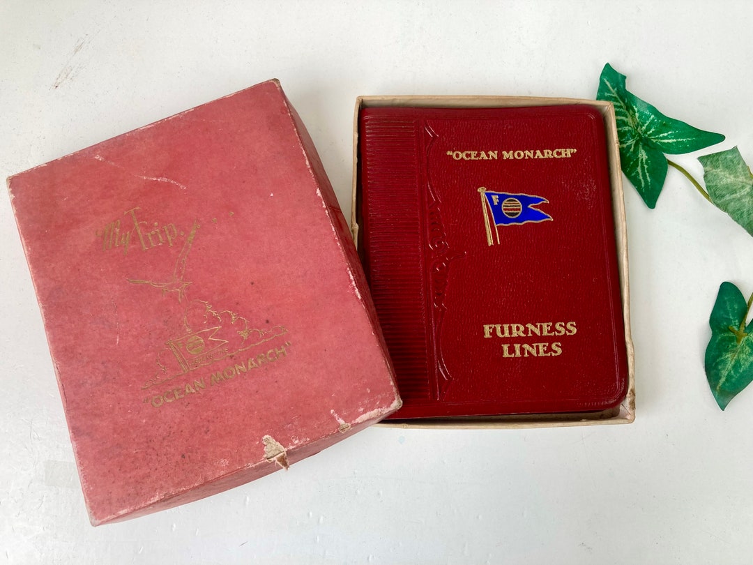 Cruise Ship Diary Keepsake Book 'my Trip' Furness Lines Ocean Monarch ...