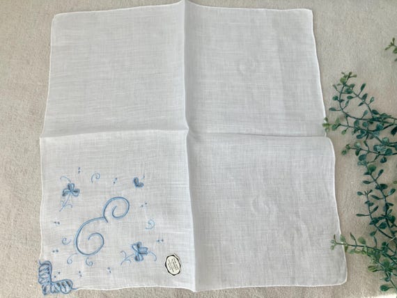 Choice 1 Madeira Monogram Initial Handkerchief Bl… - image 6