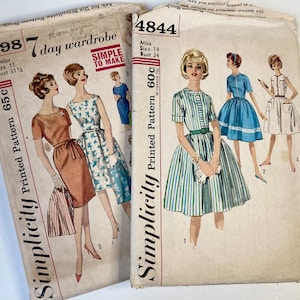 blue jean flare dress 50s Day Shirtwaist Fit N Flare Dress Plus Size Sewing Pattern Advance –  Vintage Fashion Library main image 0