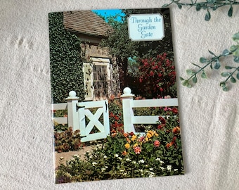 Vintage Ideals Booklet Poems Through the Garden Gate Flowers Paperback at Quilted Nest