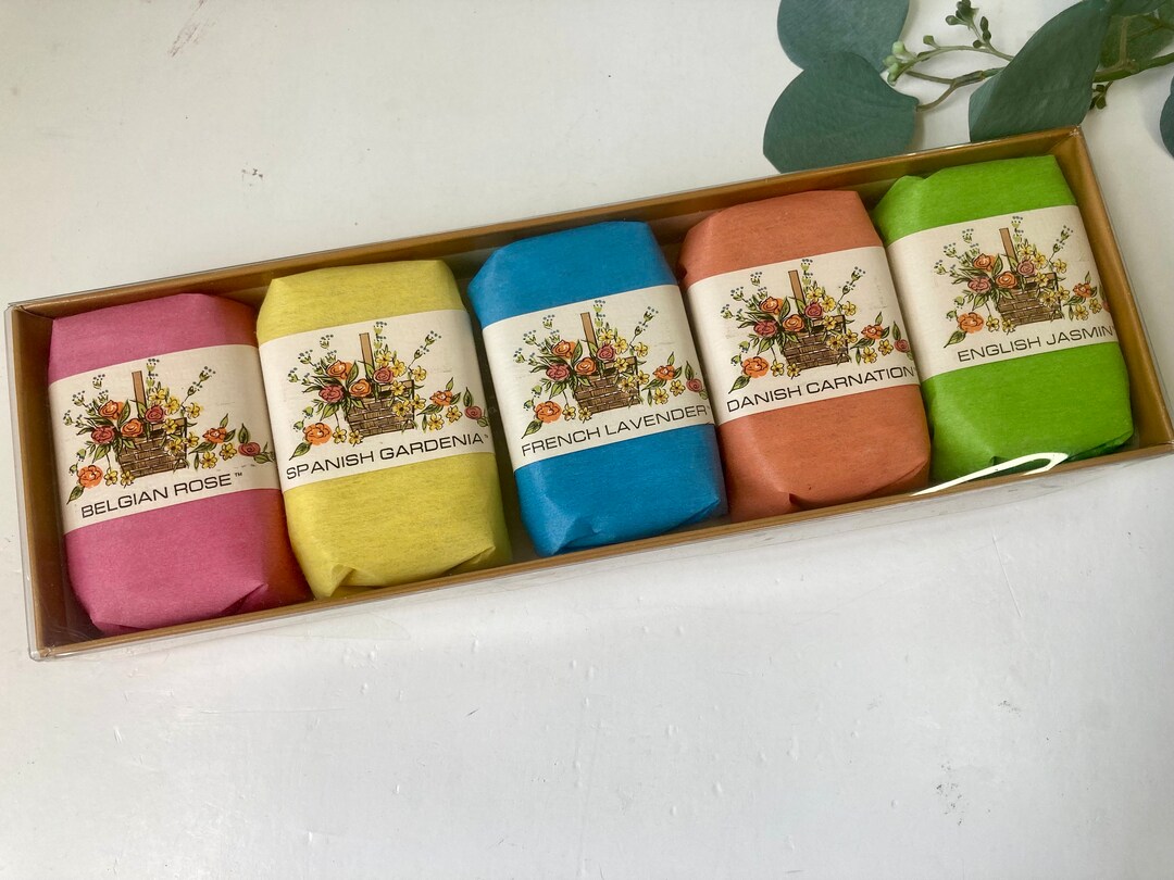 5 Bars Gift Soap Ben Rickert Unused Assorted International Flower ...
