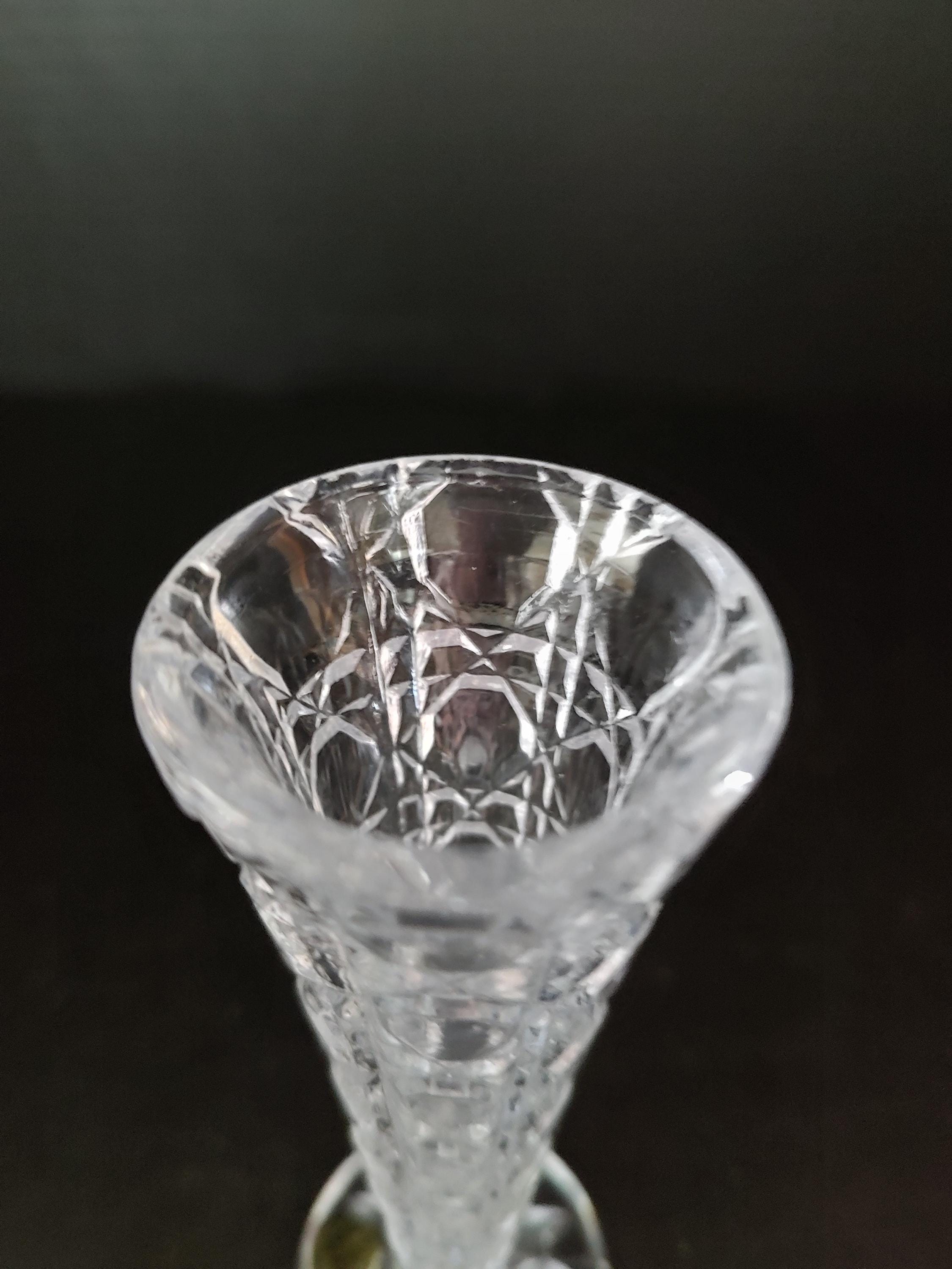 ヴィンテージ 24% 純鉛クリスタル花瓶 - Etsy 日本