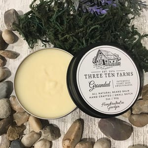 GROUNDED (2 oz) | Beard Balm | All Natural BEARD BALM | Beard Care | Natural Ingredients | Beard Conditioning | Beeswax | Mens Gift | Beard