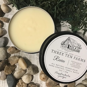 REVIVE (2 oz)| Beard Balm | All Natural BEARD BALM | Beard Care | Natural Ingredients | Beeswax | Beard Grooming | Mens Gift | All Natural