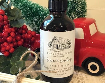 Seasons Greetings Reed Diffuser | 4oz, Phthalate Free