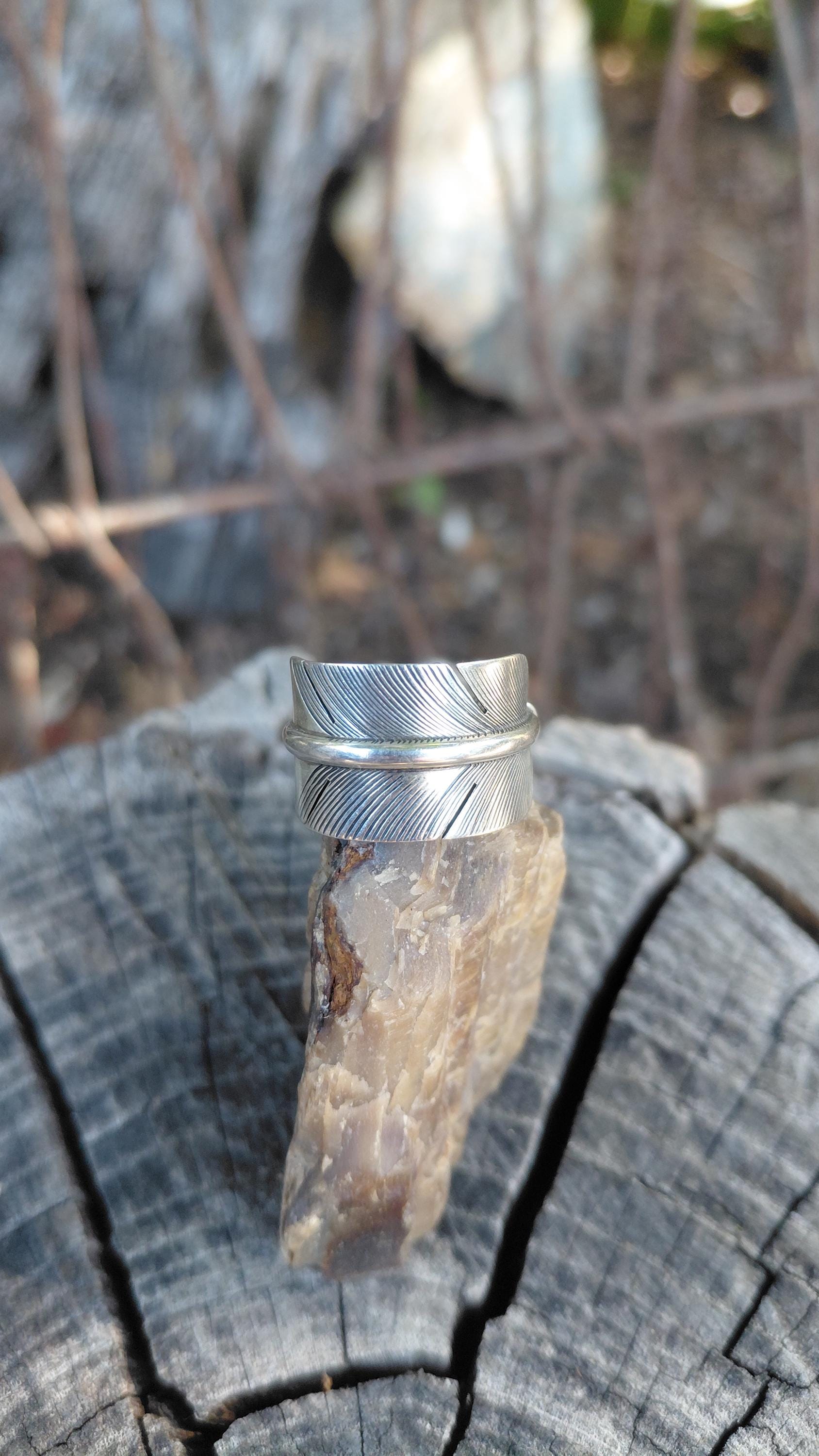 NAVAJO◇LENA PLATERO作/フェザーリング/SILVER/SLV/15号 Lena Platero 