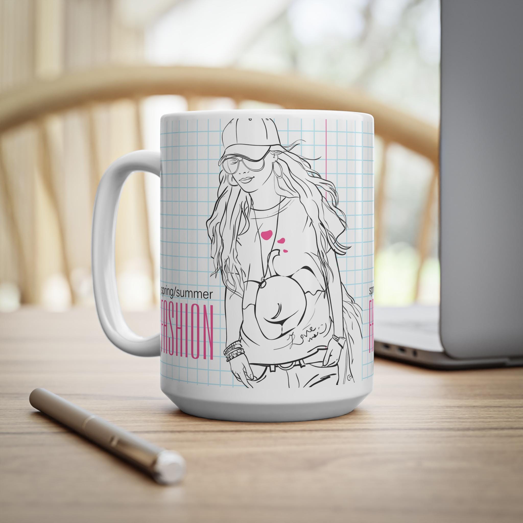 Fashion Mug Listing Fashion Ceramic Mug 11oz! - Etsy main image 2