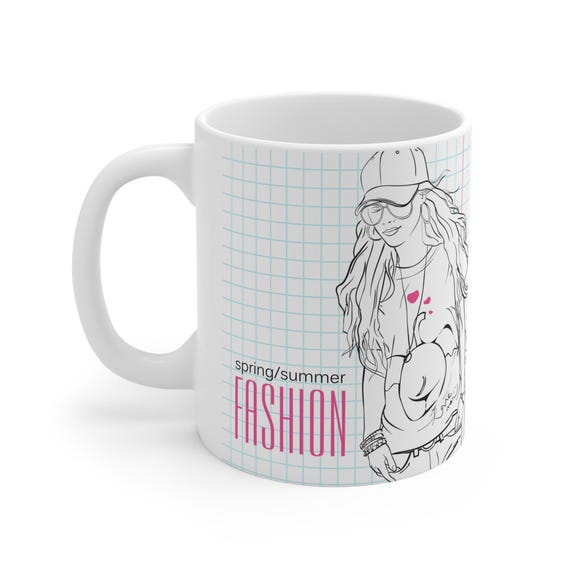 Fashion Lover Ceramic Coffee Mugs, Unique Mug Gift for  display picture 3