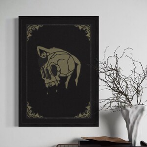 Makaber Print – Gothic Tattoo Flash – Ästhetische Kunst des Todes