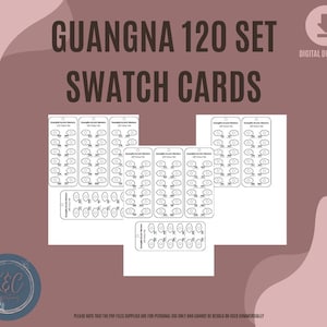 May include: A set of 120 printable swatch cards for acrylic markers. The cards are designed to be used for organising and displaying your marker collection. Each card has a space for a marker and a number for easy identification.