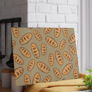 Sourdough Bread Glass Cutting Board, Sourdough Era, Hostess Gift, Housewarming Gift For Bread Lover, Gift For Bread Lover