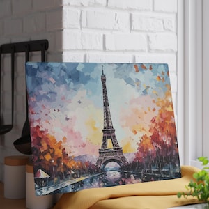 Eiffel Tower Glass Cutting Board, Paris Cutting Board, Paris Home Decor, Paris Wedding Gift, Take Me To Paris, Non-Toxic Cutting Board