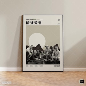 Mash, Robert Altman, Vintage Movie Poster, Retro Modern Poster, Vintage Inspired Poster, Mid Century Modern Poster, Custom Movie Poster