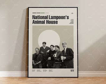 National Lampoon's Animal House, Vintage Movie Poster, Retro Modern Poster, Vintage Inspired Poster, Mid Century Modern Poster,Custom Poster