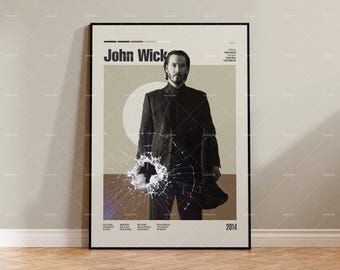Wydruk filmowy inspirowany stylem vintage, plakat filmowy retro, styl mid-century modern, plakat serialu telewizyjnego retro, minimalistyczna sztuka filmowa, spersonalizowany plakat filmowy