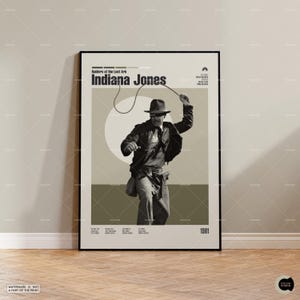 Indiana Jones, Steven Spielberg, Os Caçadores da Arca Perdida, Pôster de Filme Retro Moderno, Pôster Inspirado no Vintage, Pôster de Filme Personalizado