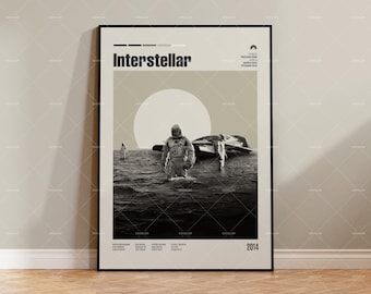 Vintage Inspired Movie Print, Retro Movie Poster, Midcentury Modern, Retro TV Show Poster, Minimal Movie Art, Custom Movie Poster