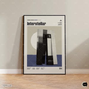 Vintage Inspired Movie Print, Retro Movie Poster, Midcentury Modern, Retro TV Show Poster, Minimal Movie Art, Custom Movie Poster