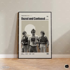 Dazed and Confused, Richard Linklater, Impressão de filme vintage, Pôster de filme, Pôster de filme, Pôster de programa de TV, Pôster minimalista, Pôster personalizado