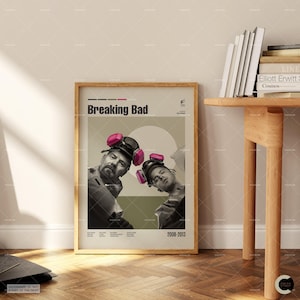 Breaking Bad, Bryan Cranston, Midcentury, Retro Modern, Vintage Inspired Poster, Midcentury Modern Poster, Movie Poster, Custom Poster image 6