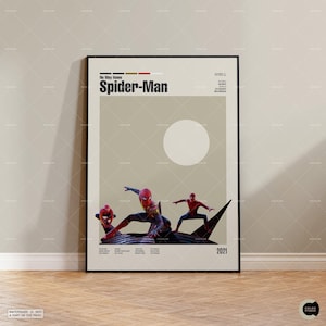 Homem-Aranha, No Way Home, Cartaz de filme vintage, Filme de meados do século, Cartaz de filme retrô, Cartaz de filme, Cartaz de filme minimalista, Cartaz personalizado