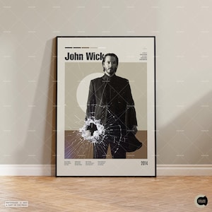 Vintage inspirierter Filmdruck, Retro Filmplakat, Midcentury Modern, Retro Fernsehserie Plakat, Minimale Filmkunst, Individuelles Filmplakat