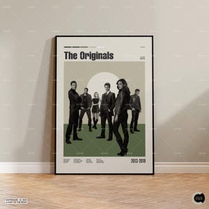 Los originales, póster de película retro, estilo moderno de mediados de siglo, póster de programa de televisión retro, arte cinematográfico minimalista, mejores películas de todos los tiempos, póster de película personalizado