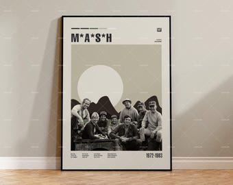 Mash, Robert Altman, Vintage Filmplakat, Retro modernes Plakat, Vintage inspiriertes Plakat, Mid Century modernes Plakat, kundenspezifisches Filmplakat
