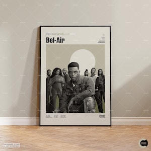 Bel Air, Retro Movie Poster, Midcentury Modern, Retro Tv Show Poster, Minimal Movie Art, Best Movies of All Time, Custom Movie Poster