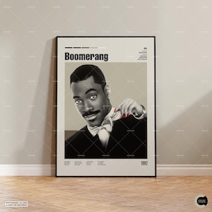 Bumerang, Retro Filmposter, Midcentury Modern, Retro Tv-Serienposter, Minimale Filmkunst, Die besten Filme aller Zeiten, Individuelles Filmposter
