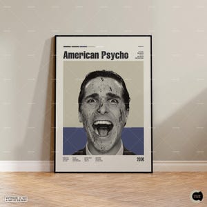 American Psycho, Retro Movie Poster, Midcentury Modern, Retro Tv Show Poster, Minimal Movie Art, Best Movies, Custom Movie Poster