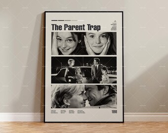 The Parent Trap, Retro Movie Poster, Midcentury Modern, Retro Tv Show Poster, Minimal Movie Art, Best Movies of All Time,Custom Movie Poster
