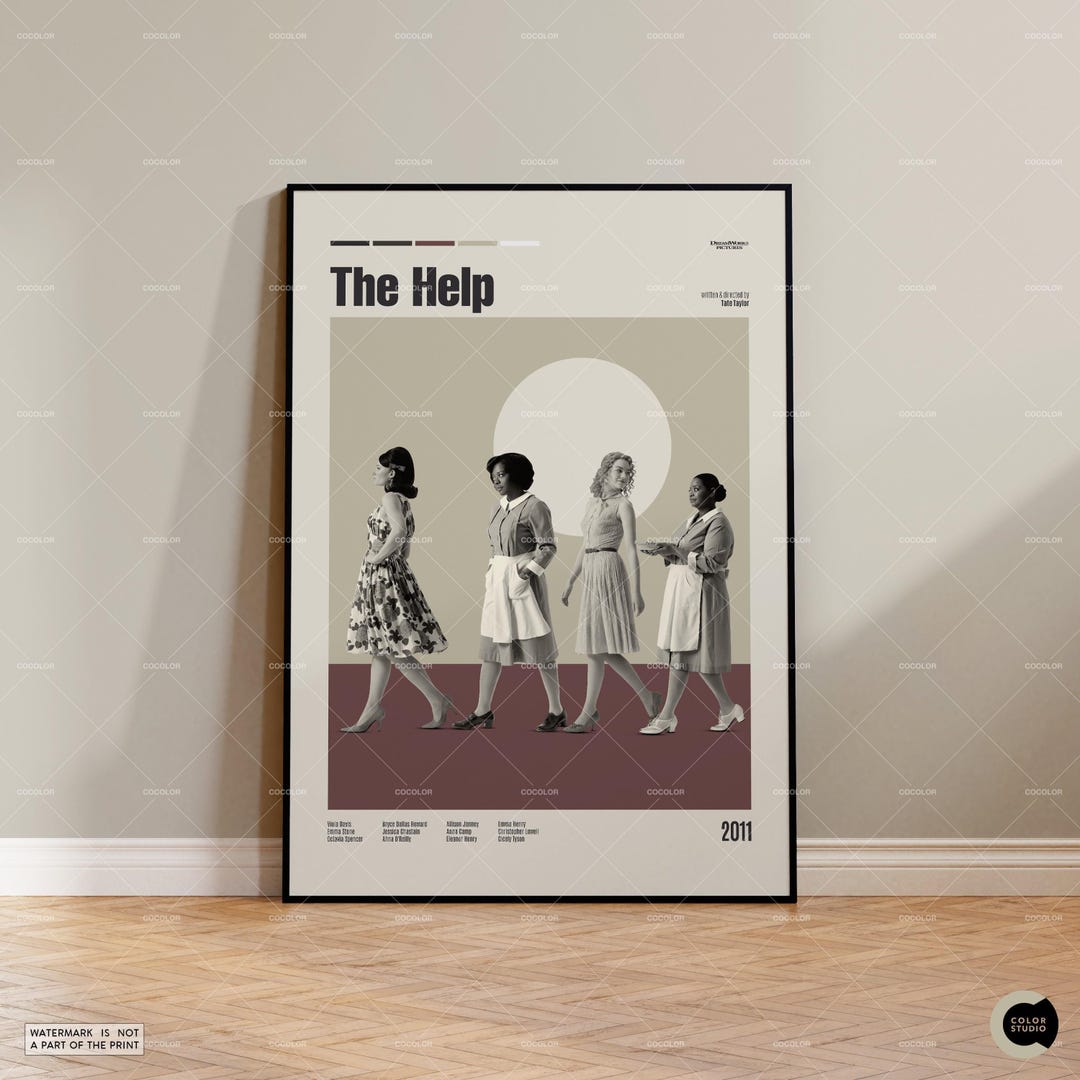 The Help Poste The Help, Tate Taylor, Retro Movie Poster, Midcentury Modern, Retro Tv ...
