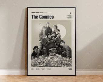 The Goonies, Retro Movie Poster, Midcentury Modern, Retro Tv Show Poster, Minimal Movie Art, Best Movies of All Time, Custom Movie Poster