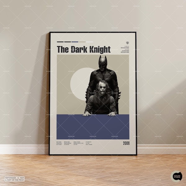 Vintage geïnspireerde filmafdruk, retro filmposter, midcentury modern, poster retro tv-show, minimale filmkunst, aangepaste filmposter