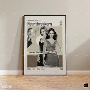 Heartbreakers, Retro Filmplakat, Midcentury Modern, Retro Tv-Serie Poster, Minimale Filmkunst, Die besten Filme aller Zeiten, Individuelles Filmplakat